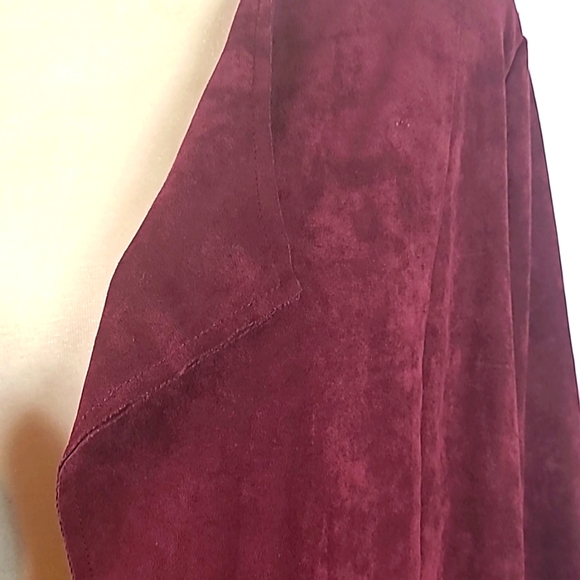 Curations Faux Suede Cardigan NWT - Picture 3 of 15
